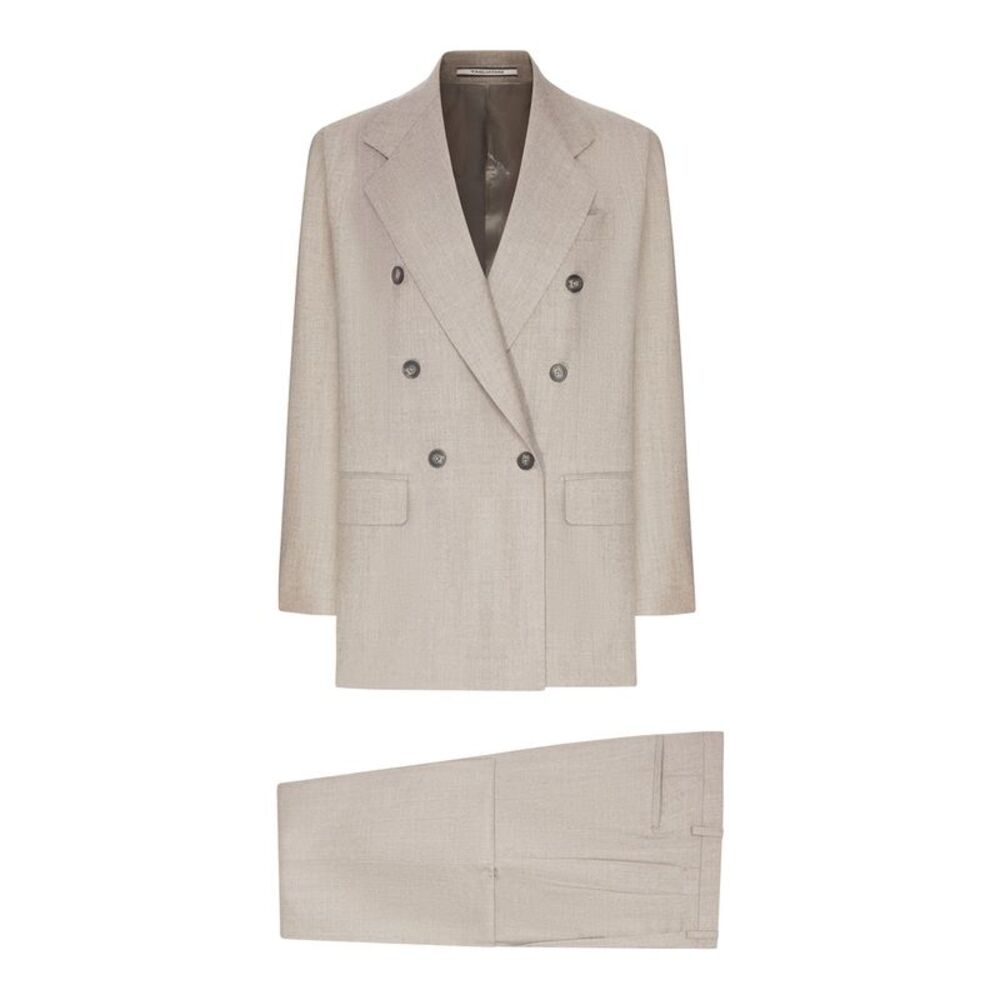 Tagliatore Women Double-Breasted Wool And Silk Blend Suit